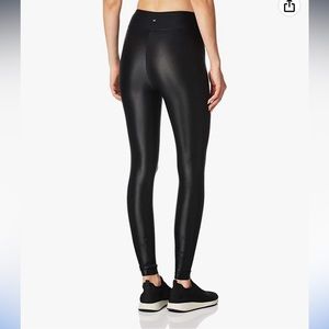Metallic Black Coral Leggings
